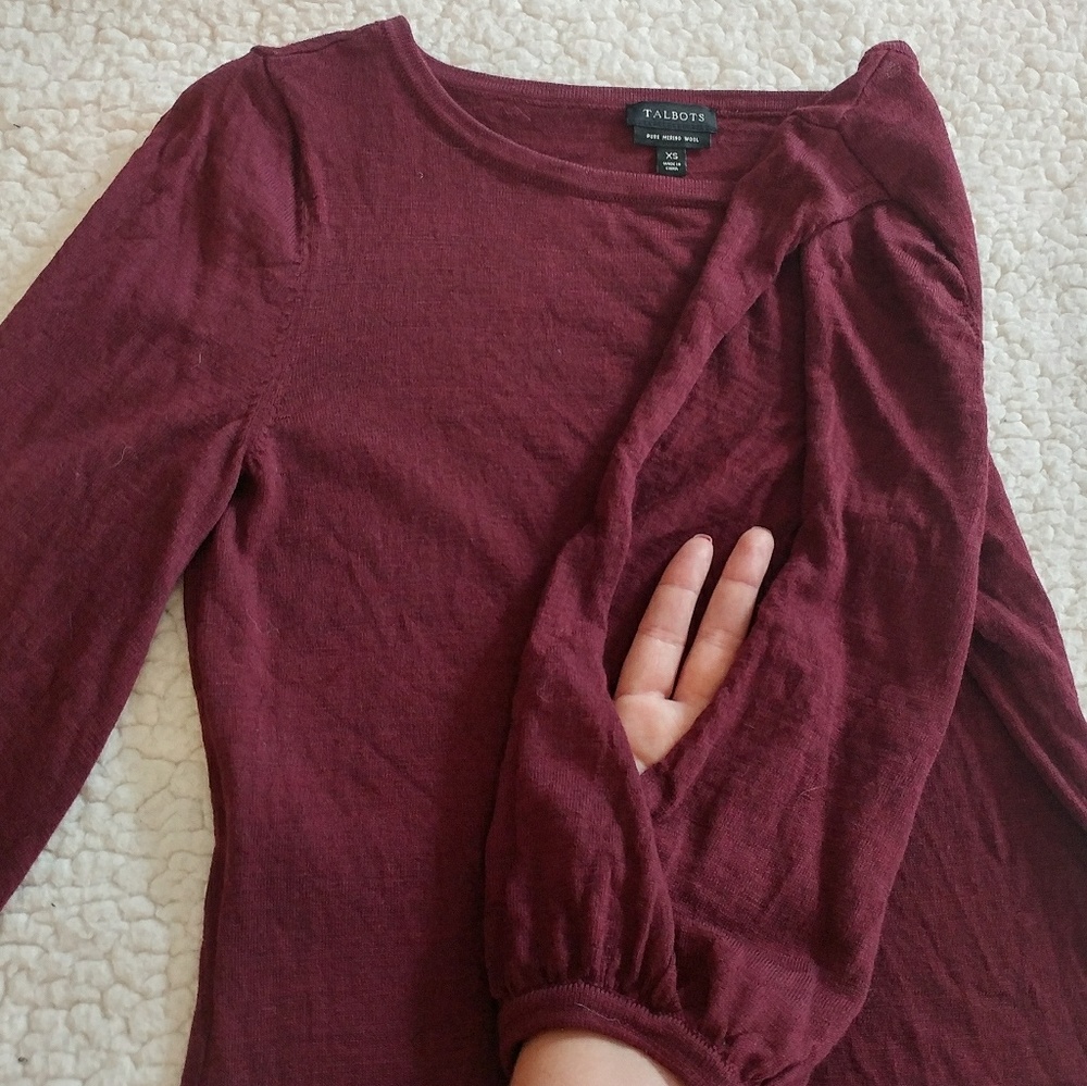 Talbots Merino Wool Top - Picture 4 of 5